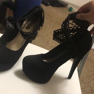 Black charlotte russe heels, light wear